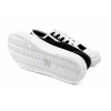 TRAMPKI WIĄZANE sneakersy MŁODZIEŻOWE 016 CZARNE z BIAŁĄ PODESZWĄ