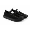 TENISÓWKI WSUWANE TRAMPKI sneakersy DAMSKIE 016 CZARNE z BIAŁĄ PODESZWĄ