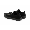TENISÓWKI WSUWANE TRAMPKI sneakersy DAMSKIE 016 CZARNE z BIAŁĄ PODESZWĄ