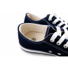 TRAMPKI KLASYCZNE WIĄZANE sneakersy DAMSKIE 016 JEANS z BIAŁĄ PODESZWĄ