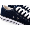 TRAMPKI KLASYCZNE WIĄZANE sneakersy DAMSKIE 016 JEANS z BIAŁĄ PODESZWĄ