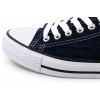 TRAMPKI KLASYCZNE WIĄZANE sneakersy DAMSKIE 016 JEANS z BIAŁĄ PODESZWĄ