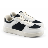 Damskie Sneakersy Biało-Czarne na Grubszej Podeszwie Sportowe Buty Casual 1418
