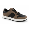 Damskie sneakersy MarioEmilio 1427 czekolada brązowo-czarne z kontrastową podeszwą model casual