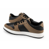 Damskie sneakersy MarioEmilio 1427 czekolada brązowo-czarne z kontrastową podeszwą model casual