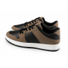 Damskie sneakersy MarioEmilio 1427 czekolada brązowo-czarne z kontrastową podeszwą model casual