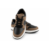Damskie sneakersy MarioEmilio 1427 czekolada brązowo-czarne z kontrastową podeszwą model casual