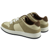 Damskie sneakersy MarioEmilio 1427 beżowo-khaki z kontrastową podeszwą model casual