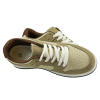 Damskie sneakersy MarioEmilio 1427 beżowo-khaki z kontrastową podeszwą model casual