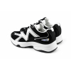 Sneakersy MŁODZIEŻOWE 1438 czarne białe paski na PLATFORMIE