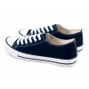 TRAMPKI KLASYCZNE WIĄZANE sneakersy MESKIE 016 GRANATOWE NAVY z BIAŁĄ PODESZWĄ