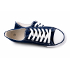 TRAMPKI KLASYCZNE WIĄZANE sneakersy MESKIE 016 GRANATOWE NAVY z BIAŁĄ PODESZWĄ