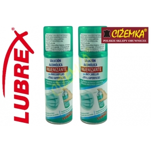 2x PALC LUBREX PREPARAT DO DEZYNFEKCJI MASECZEK OCHRONNYCH OKULARÓW EKRANÓW ALKOHOL 70% 200 ml