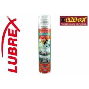 PALC LUBREX PREPARAT DO DEZYNFEKCJI TKANIN UBRAŃ POŚCIELI DYWANÓW ALKOHOL 70% 400 ml