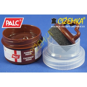 PALC KREM PASTA FARBA WOSK DO SKÓR BUTÓW Z GĄBKĄ