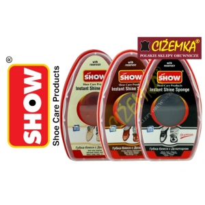 SHOW CZYŚCIK GĄBKA NABŁYSZCZAJĄCA DO SKÓRY LICOWEJ CZARNY BEZBARWNY BRĄZOWY