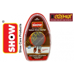 SHOW CZYŚCIK GĄBKA NABŁYSZCZAJĄCA DO SKÓRY LICOWEJ CZARNY BEZBARWNY BRĄZOWY