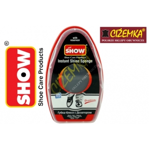 SHOW CZYŚCIK GĄBKA NABŁYSZCZAJĄCA DO SKÓRY LICOWEJ CZARNY BEZBARWNY BRĄZOWY