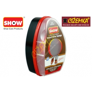 SHOW CZYŚCIK GĄBKA NABŁYSZCZAJĄCA DO SKÓRY LICOWEJ CZARNY BEZBARWNY BRĄZOWY