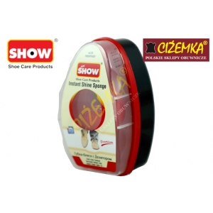 SHOW CZYŚCIK GĄBKA NABŁYSZCZAJĄCA DO SKÓRY LICOWEJ CZARNY BEZBARWNY BRĄZOWY