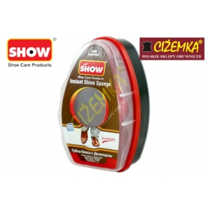 SHOW CZYŚCIK GĄBKA NABŁYSZCZAJĄCA DO SKÓRY LICOWEJ CZARNY BEZBARWNY BRĄZOWY