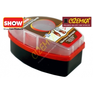 SHOW CZYŚCIK GĄBKA NABŁYSZCZAJĄCA DO SKÓRY LICOWEJ CZARNY BEZBARWNY BRĄZOWY
