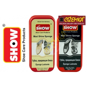 SHOW CZYŚCIK GĄBKA NABŁYSZCZAJĄCA MAXI DO SKÓRY LICOWEJ BEZBARWNA CZARNA
