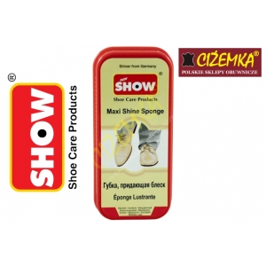 SHOW CZYŚCIK GĄBKA NABŁYSZCZAJĄCA MAXI DO SKÓRY LICOWEJ BEZBARWNA CZARNA