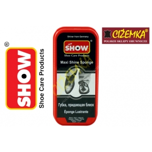 SHOW CZYŚCIK GĄBKA NABŁYSZCZAJĄCA MAXI DO SKÓRY LICOWEJ BEZBARWNA CZARNA
