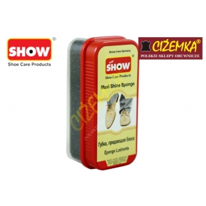 SHOW CZYŚCIK GĄBKA NABŁYSZCZAJĄCA MAXI DO SKÓRY LICOWEJ BEZBARWNA CZARNA