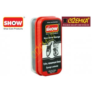 SHOW CZYŚCIK GĄBKA NABŁYSZCZAJĄCA MAXI DO SKÓRY LICOWEJ BEZBARWNA CZARNA