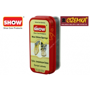 SHOW CZYŚCIK GĄBKA NABŁYSZCZAJĄCA MAXI DO SKÓRY LICOWEJ BEZBARWNA CZARNA