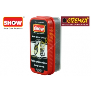 SHOW CZYŚCIK GĄBKA NABŁYSZCZAJĄCA MAXI DO SKÓRY LICOWEJ BEZBARWNA CZARNA
