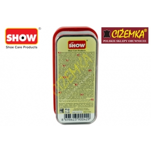 SHOW CZYŚCIK GĄBKA NABŁYSZCZAJĄCA MAXI DO SKÓRY LICOWEJ BEZBARWNA CZARNA