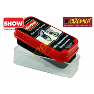 SHOW CZYŚCIK GĄBKA NABŁYSZCZAJĄCA MAXI DO SKÓRY LICOWEJ BEZBARWNA CZARNA