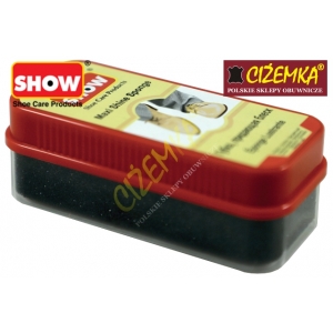 SHOW CZYŚCIK GĄBKA NABŁYSZCZAJĄCA MAXI DO SKÓRY LICOWEJ BEZBARWNA CZARNA