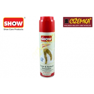 SHOW WODOODPORNY RENOWATOR FARBA DO ZAMSZU I NUBUKU 220-250 ml