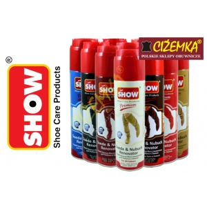 SHOW WODOODPORNY RENOWATOR FARBA DO ZAMSZU I NUBUKU 220-250 ml